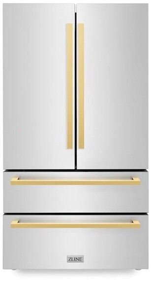 ZLINE 36 Inch autograph 36" Counter Depth French Door Refrigerator RFMZ36FG | Fridge.com