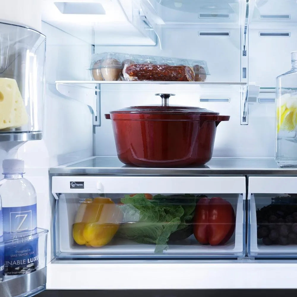 ZLINE 36 Inch Autograph 36" Counter Depth French Door Refrigerator RFMZW36BSFG - View 5 | Fridge.com