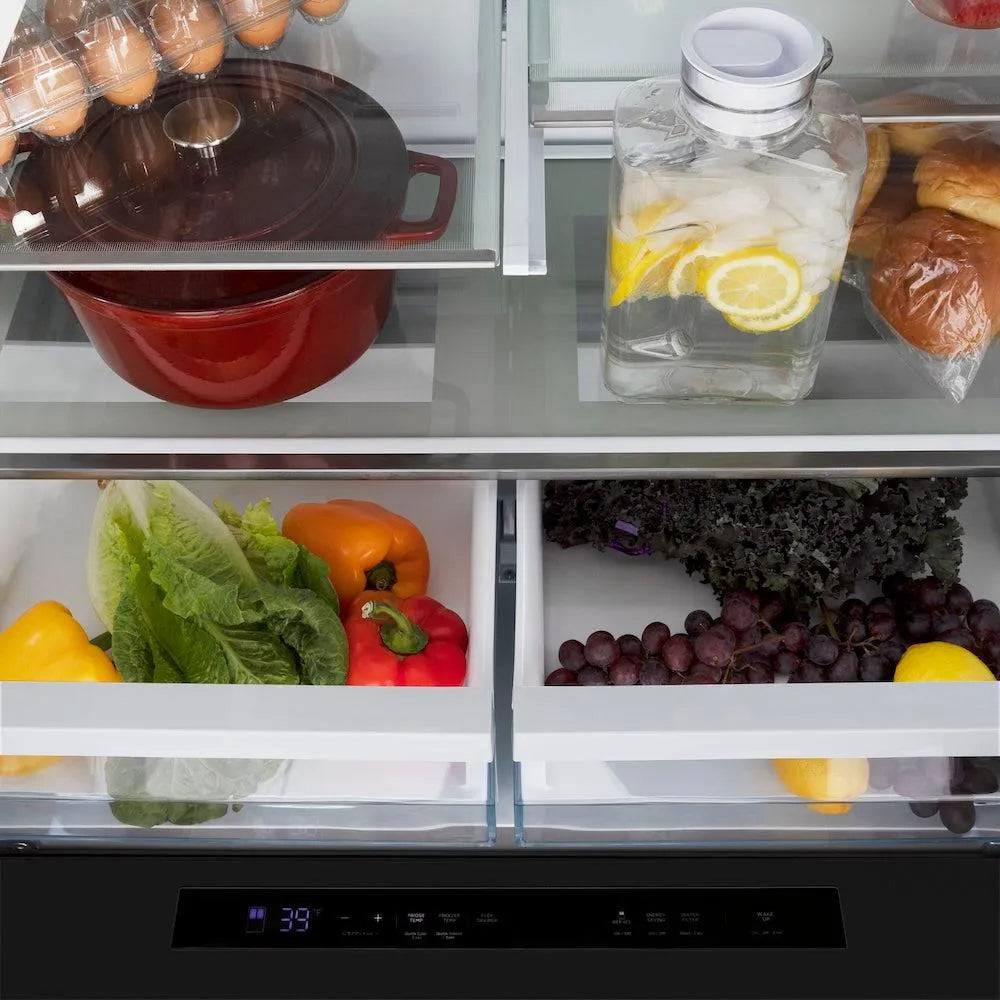 ZLINE 36 Inch Autograph 36" Counter Depth French Door Refrigerator RFMZW36BSFG - View 6 | Fridge.com