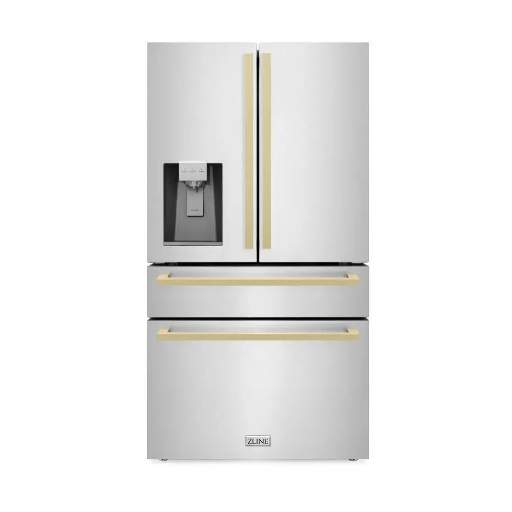 ZLINE 36 Inch autograph 36" Counter Depth French Door Refrigerator RFMZW36FCB | Fridge.com