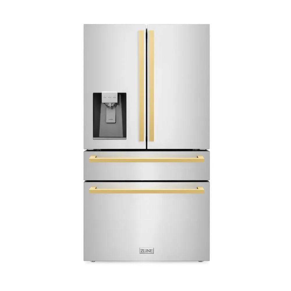 ZLINE 36 Inch autograph 36" Counter Depth French Door Refrigerator RFMZW36FG | Fridge.com