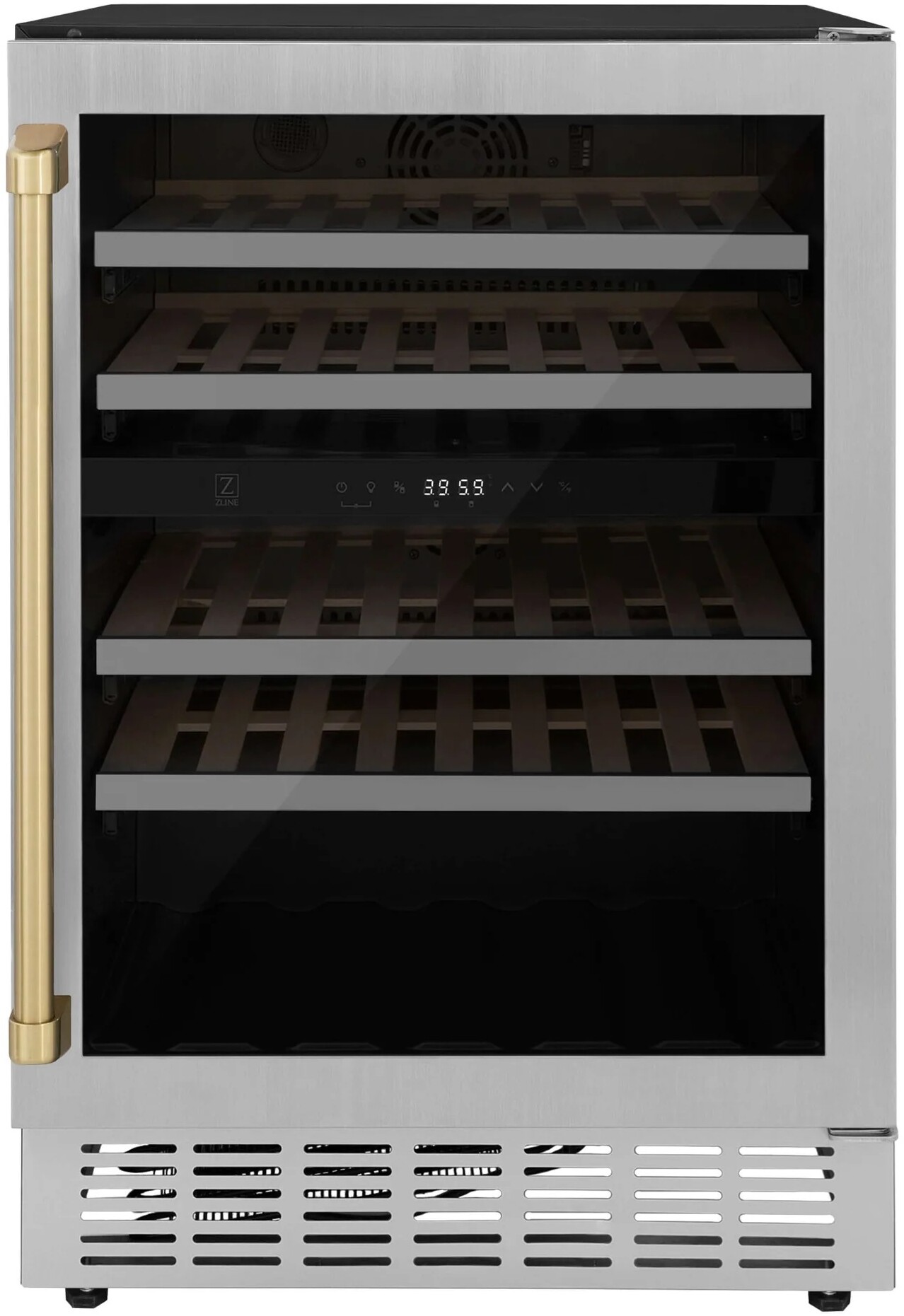 ZLINE Autograph 24 in. Monument 44 Bottle Wine Cooler with Accents — FIN-0018914 | Fridge.com