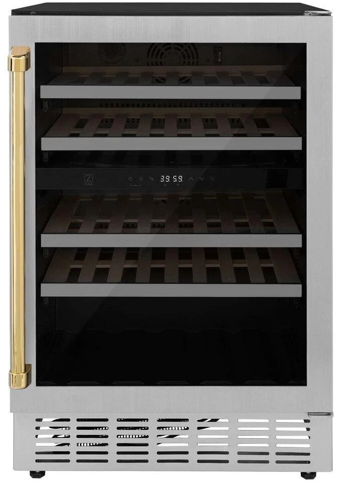 ZLINE Autograph 24 in. Monument 44 Bottle Wine Cooler with Accents | Fridge.com