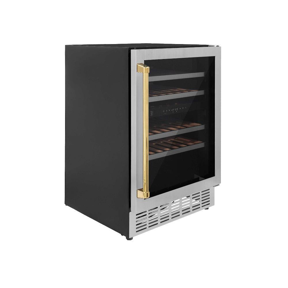 ZLINE Autograph 24 in. Monument 44 Bottle Wine Cooler With Accents - View 5 | Fridge.com