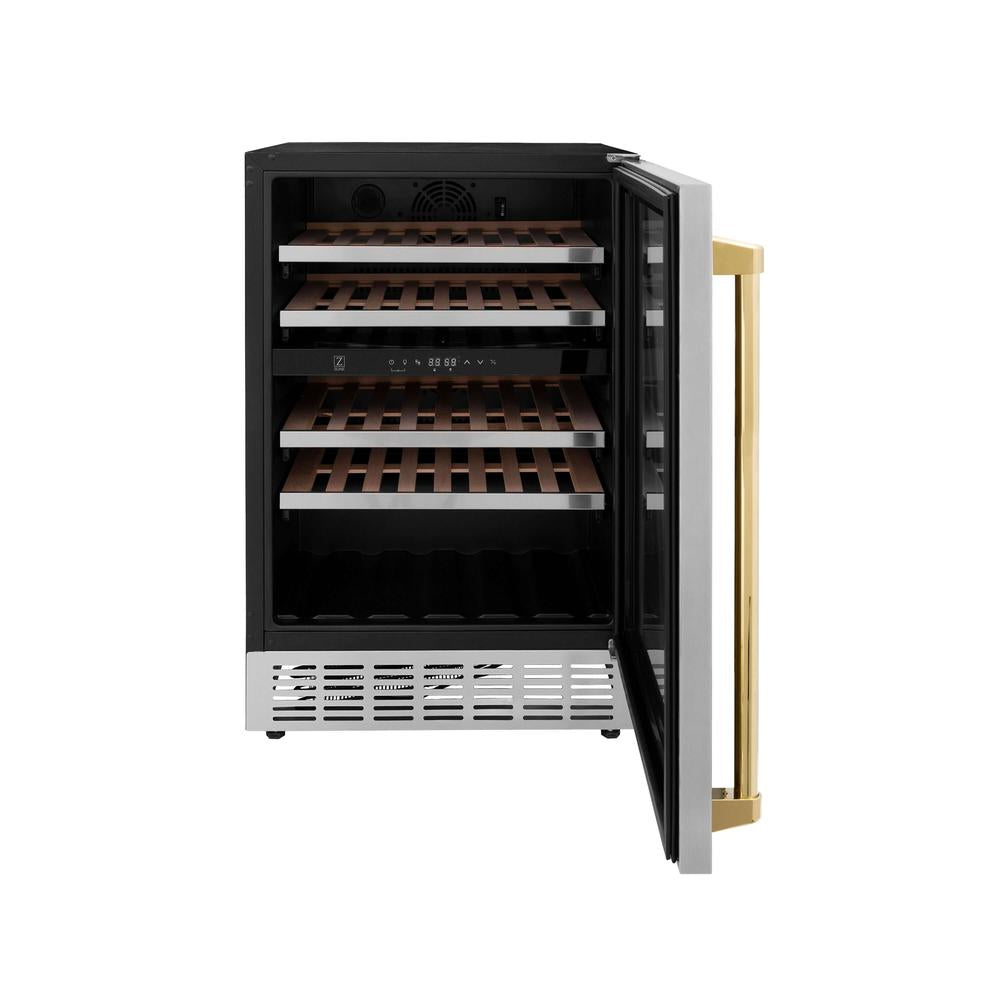 ZLINE Autograph 24 in. Monument 44 Bottle Wine Cooler With Accents - View 6 | Fridge.com